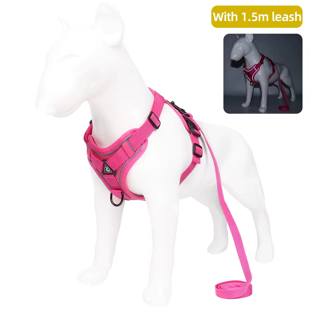 Cat Harness and Leash Set Escape Proof for Small Medium Dog Cat Breathable Reflective Adjustable Kitten Chest Strap Pet Supplies