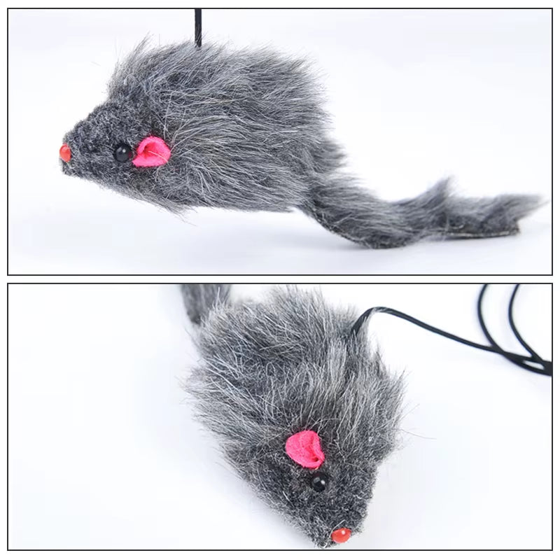 Interactive Cat Toy Hanging Clip Door Plush Mouse Self-Hi Hanging Door Elastic Funny Cat Toy Juguetes Para Gatos Rascador Gato