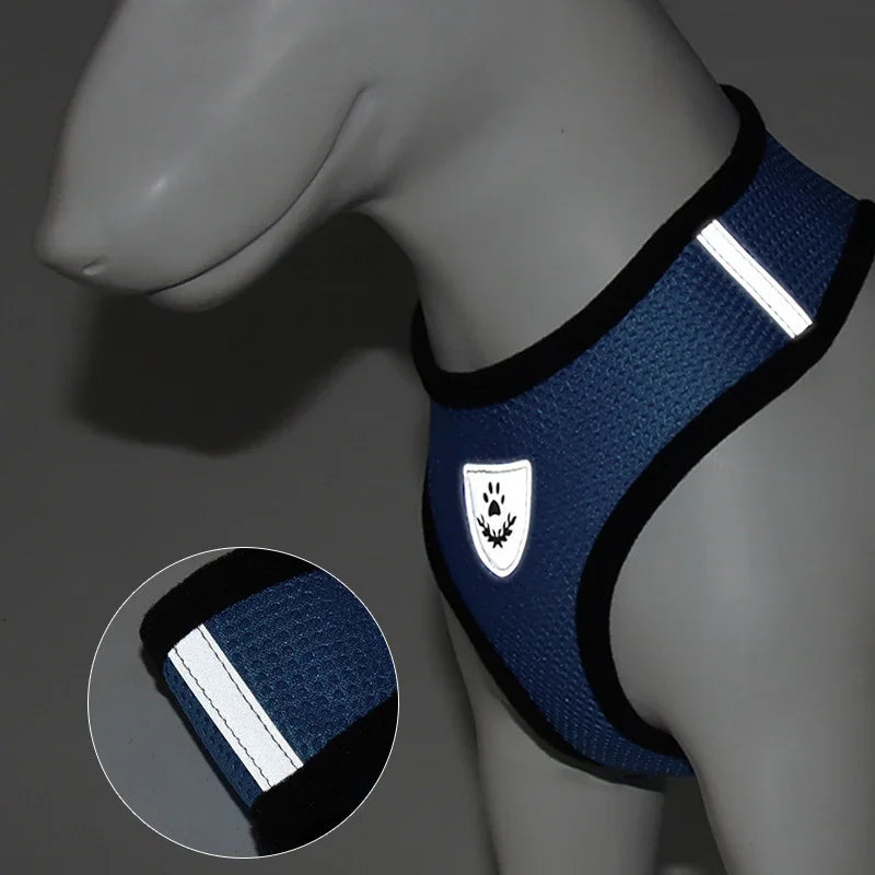 Cat Harness Vest Walking Lead Leash for Puppy Dogs Collar Polyester Adjustable Mesh Dog Harness for Small Medium Pet Accessories