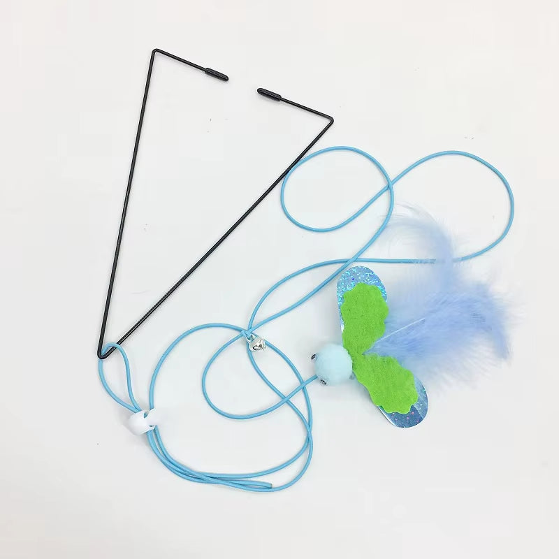 Interactive Cat Toy Hanging Clip Door Plush Mouse Self-Hi Hanging Door Elastic Funny Cat Toy Juguetes Para Gatos Rascador Gato