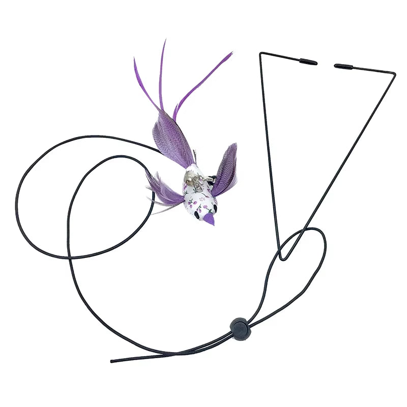 Interactive Cat Toy Hanging Clip Door Plush Mouse Self-Hi Hanging Door Elastic Funny Cat Toy Juguetes Para Gatos Rascador Gato