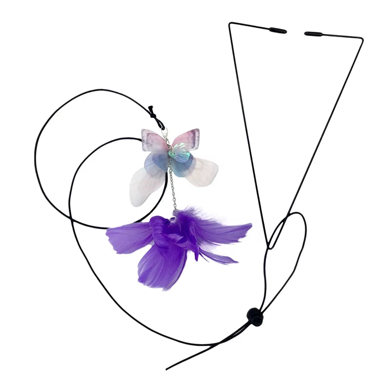 Interactive Cat Toy Hanging Clip Door Plush Mouse Self-Hi Hanging Door Elastic Funny Cat Toy Juguetes Para Gatos Rascador Gato