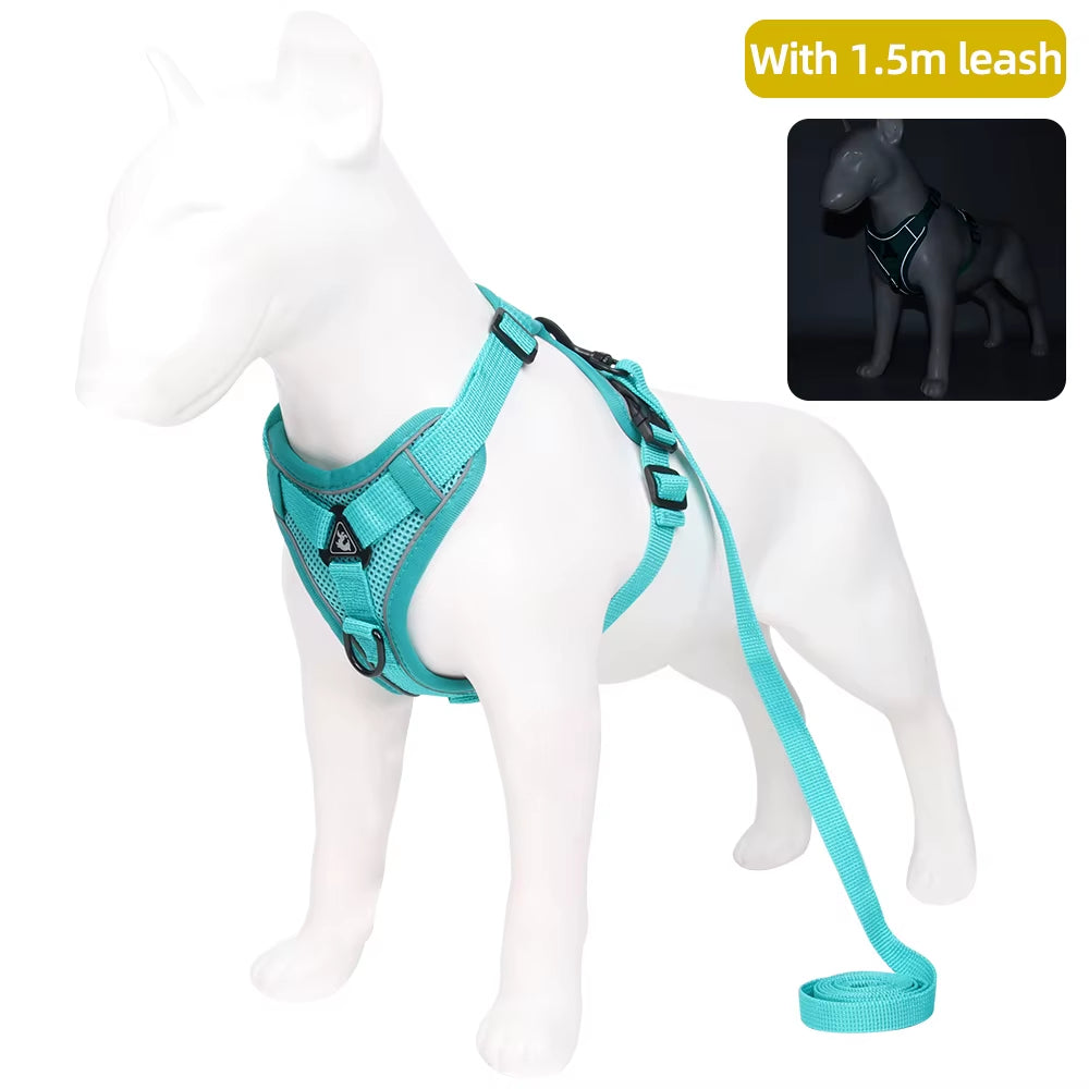 Cat Harness and Leash Set Escape Proof for Small Medium Dog Cat Breathable Reflective Adjustable Kitten Chest Strap Pet Supplies