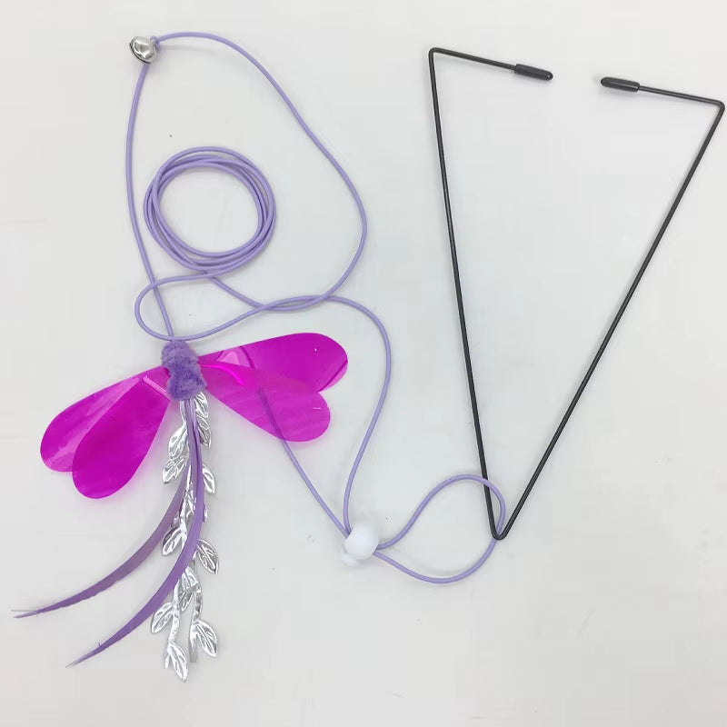 Interactive Cat Toy Hanging Clip Door Plush Mouse Self-Hi Hanging Door Elastic Funny Cat Toy Juguetes Para Gatos Rascador Gato